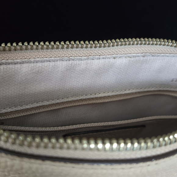 Coach Charley Embossed Horse and Carriage Pebbled Leather Crossbody TAN - Picture 9 of 14